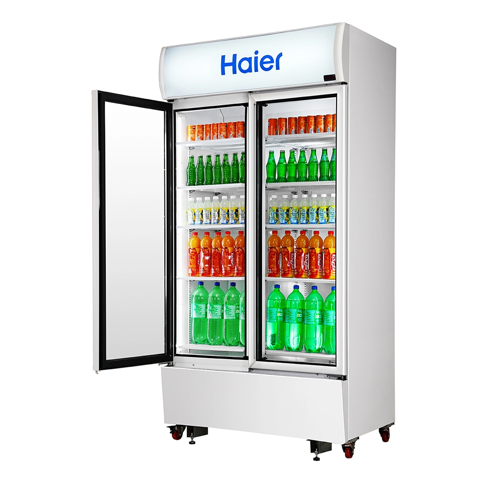 Haier 1050L Double Door Visi Cooler with (1+3 Yr Warranty )